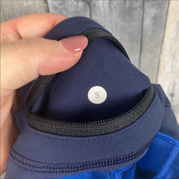 Lululemon Wunder Under Crop Full On Luxtreme Jumbo Inky Floral Size 8 - Picture 14 of 16